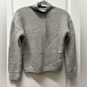 Stitches & Stripes Women's Gray Long Sleeve High Neck Pullover Sweater XS Nwt